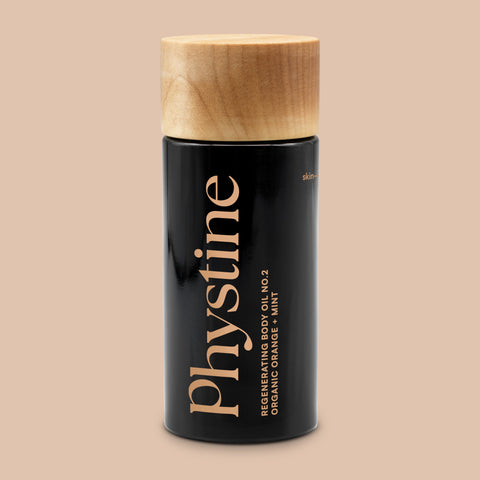 Phystine-Body-oil-No2-with wooden lid